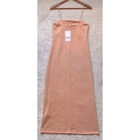NWT Zara Printed Jacquard Midi Dress - Picture 11 of 12